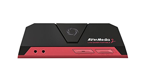 AVerMedia Live Gamer Portable 2 - Capturadora video HD graba y comparte partidas de PS4 XBOXONE Wii U en 1080p 60FPS  entrada Party Chat  graba sin PC y software RECentral -GC510