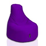  BuBiBag Gamer - Puf (62 Colores y 2 tamaños), Morado, Ø: 80 cm