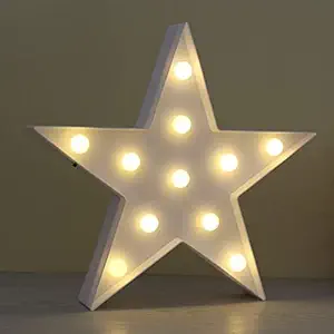SATYAM KRAFT Star Shape LED Marque Light (Warm White)