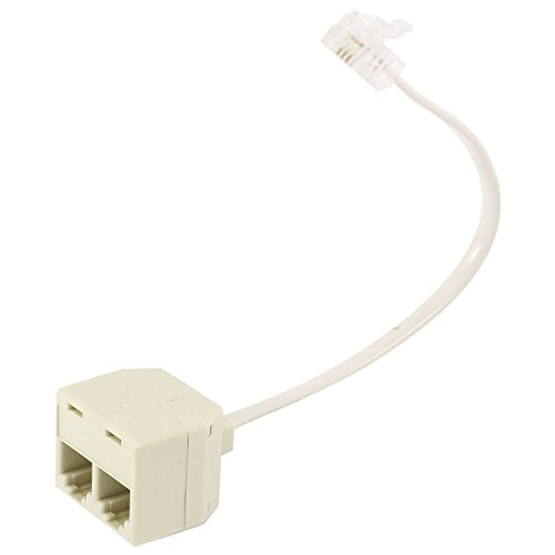 Sourcingmap RJ11 6P4 C macho a 2 puertos 6P4 C hembra tel fono Cable
divisor