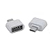Produktbild Xiton 1 PC Micro-USB-OTG-Adapter Micro-USB-Stecker OTG USB-Buchse Adapter Hallo-Speed USB-OTG-Konverter für Laptop Telefon Weiß