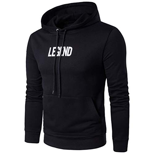 Preisvergleich Produktbild Heetey Männer Pullover Strickjacke T-Shirts Männermode Langärmliger einfarbiger Rundhals-Pullover mit Print über der Bluse Pullover Basic T-Shirt Strickjacke Mantel Jacke Top