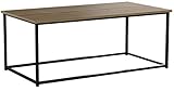 IDMarket - Table Basse Detroit Design Industriel Bois et métal Noir