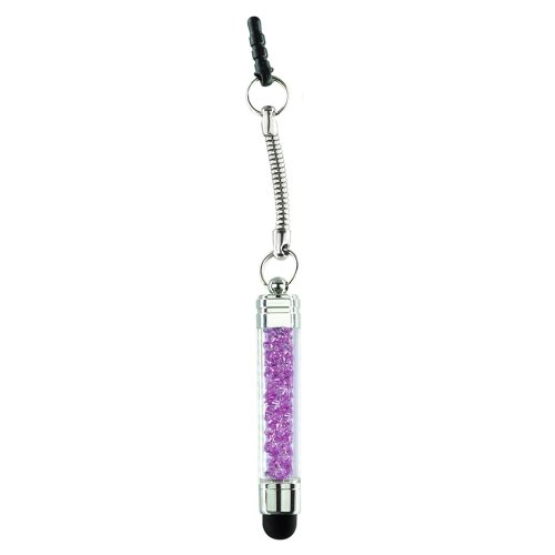 Universal High Sensitive Glitzer Bling Pen Stift Eingabe Stift für Apple iPhone HTC Sony Huawei Samsung Microsft Nokia Motorola in Lila