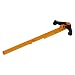 Produktbild LEGO® Stange 1 x 8 mit schwarzem Pfeil am Ende Transparent Orange
