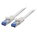 BIGtec 0,5m CAT.7 Ethernet LAN Patchkabel Gigabit Netzwerkkabel Patch Kabel weiß Kupferkabel (RJ45, Cat 7, S/FTP PIMF, 1000 Mbit/s) 2 x RJ45 Stecker ideal für Switch , DSL Verbindungen , Patchfelder , Patchpanel , Router , Modem , Access Point und andere Geräte mit RJ45 Anschluß ,CAT Kabel KAT Kabel CAT7 CAT 7