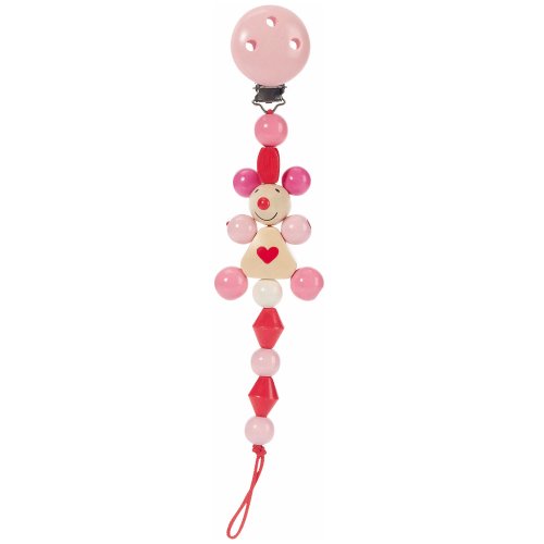 Heimess 733470 Wooden Dummy Chain (Pink Mouse)