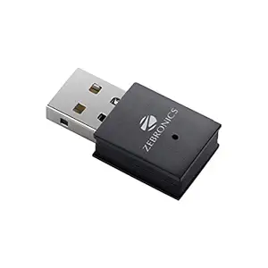 Zebronics ZEB-USB300WF 300Mbps WiFi Adapter Supports Advanced Security WPA/WPA2 encryption Standards & Access Point Mode for Hotspot (Black)