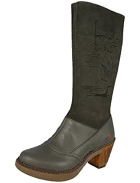 Art Damen Leder Stiefel Sol 1163 Grau Humo
