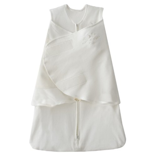 Halo Innovations Sleepsack Swaddle Organic for 0 - 3 Months (Off-White)