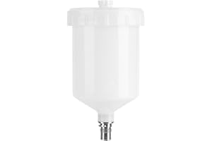 Roundsky 600 ml 18 cm x 10 cm plástico Hvlp Pintura para pulverizador Conector Jet pulverizador