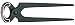 Produktbild KNIPEX 50 00 225 Kneifzange schwarz atramentiert 225 mm