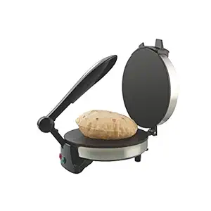 Maple Electric DLX Roti / Chapathi / Khakra Maker (8 inch Diameter, 900 Watts, Stainless Steel Top Bottom, 2C Non-Stick Heating Plates)