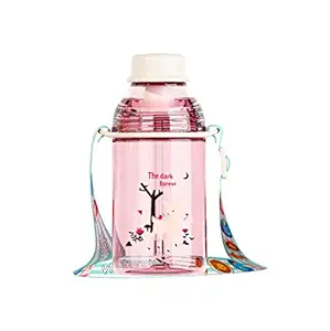 FunBlast Tritan 400 ML Water Bottle for Kids, Cute Animal Design Water Bottle with Sipper, Sipper Bottle for Kids -Anti-Leak Kids Cartoon Water Bottle for Kids - 400 ML (The Dark Forest)