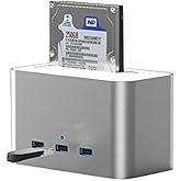 Codegen Al&uuml;minyum USB3.0 3.5-2.5 HDD Sata 3 Port USB Hub Dock İstasyonu