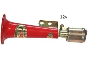 LUKIKICHI Sifflet Klaxon Turc 12v Camion Sirène Rouge 3 à 12 Bars