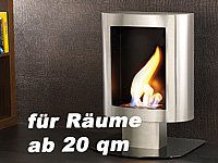 Carlo Milano Deko-Kaminofen Bio-Ethanol aus Edelstahl für Wand & Boden - 8