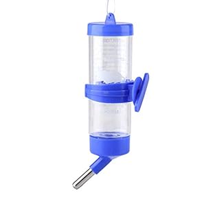 Minnya Sin Goteo Botella de Agua para Perros Pet Hanging Water Feeder Pet Dispensador de Agua automático A Prueba de Fugas para Mascotas Jaula Botella de Agua Potable