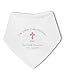 Personalised name and date Christening Bib girl - Baby Bandana Bib