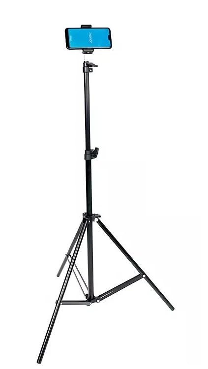 Webilla Lightweight & Portable Portable 7 Feet (84 Inch) Long Tripod Stand with Adjustable Mobile Clip Holder for All Mobiles & Cameras Tripod