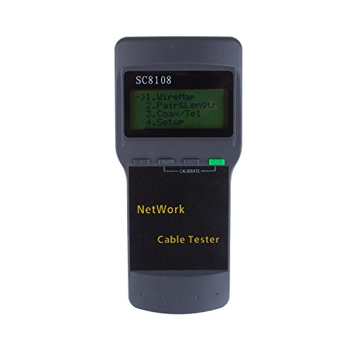 ALLOMN Kabel Tester Meter Tragbarer SC8108 RJ45 Netzwerk LAN Länge Kabel Tester Meter Tester Telefon Kabel Standort Tester Meter messen