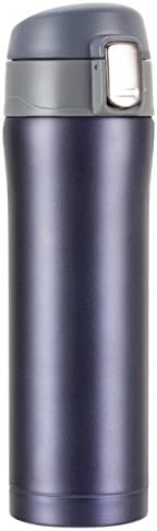 Bytan Travel Coffee Mug Vacuum Flask Stainless Steel Insulated Travel Beaker Sports Water Bottle One-hand Open and Drink, 100% Leak Proof BPA-Free (Dark Blue)
