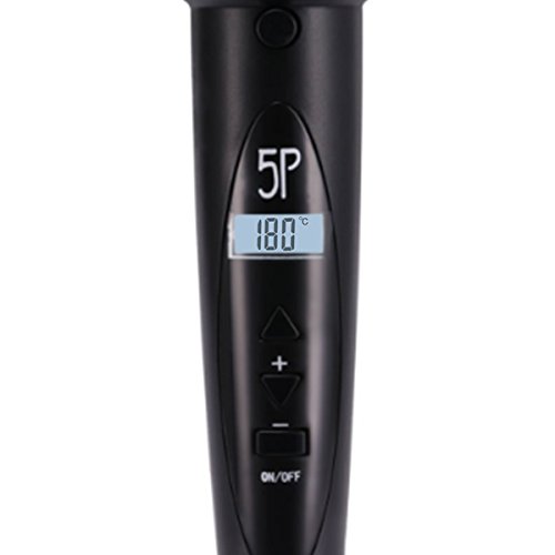 CkeyiN ®5 in 1 Austauschbare Professional LCD Display Lockenwickler + Hitzeschutzhandschuh (schwarz) - 6