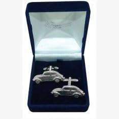 VW Beetle Cufflinks, Wedding Gift, Best Man, Usher, Supplied in Organza Bag