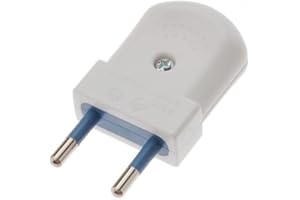 LND Fiche électrique plate blanche mâle - 250Vac, 10A, IP20 | Trouvez la connectique électrique idéale
