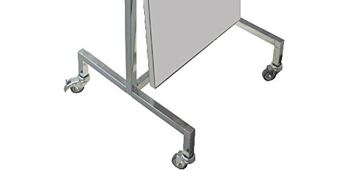 Standspiegel schwenkbar fahrbar, beidseitige Spiegelfläche 165 x 60 cm verchromtes Gestell Anprobespiegel Therapiespiegel Spiegel - 3