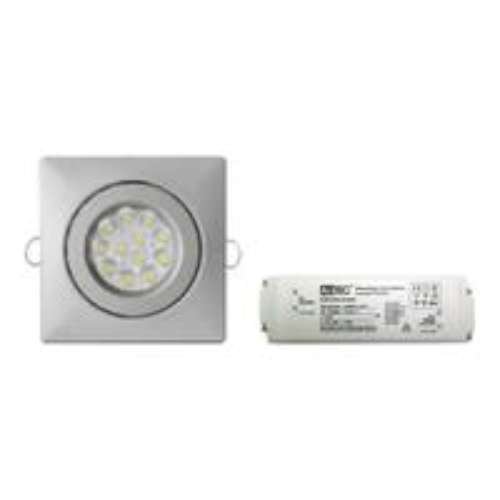 Preisvergleich Produktbild Guli TD – Downlight TD36 LED 20 W 3000 K Trafo CALIDA Silber