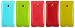 Produktbild Emartbuy® Microsoft Lumia 640 XL 3G 4G LTE / Lumia 640 XL 3G 4G LTE Dual Sim Glänzend Gloss Gel Skin Tasche Hülle Packung 5 - Hot Rosa, Rot, Blau, Gelb, Grün