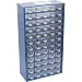 Produktbild SENATOR Kleinteilemagazin Lagerschrank blau aus Stahl 551 x 306 x 155 mm mit 60 transparenten Kunstoffschubladen