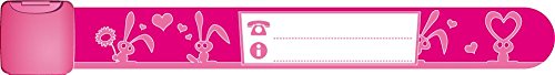 Infoband Wrist Band for kids - Bunnies/Pink