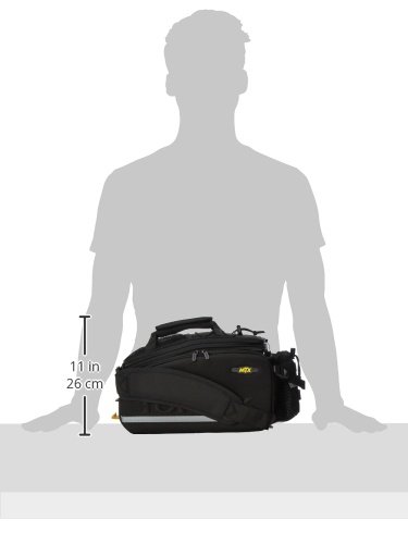 Topeak Rahmentasche MTX TurnkBag DX Gepäckträgertasche, schwarz, 36 x 25 x 29 cm, 12.3 Liter, TT9648B - 6