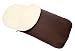 Universal Pushchair Wool Footmuff Cosy Toes Fits Car Seat (Brown)