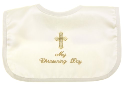 My Christening Day Ivory Bib For Boys And Girls