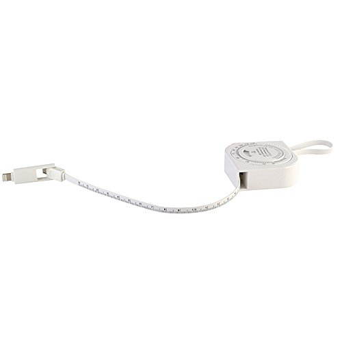 Multifunktions Aufladekabel, Blueidea® 2 in 1 Maßband USB Kabel, Micro USB + 8 Pin Ladekabel Kabel Datenkabel für iPhone & Android Smartphone, iPhone 6S / 6 Plus, OnePlus, Samsung, Sony, Huawei, usw - 7
