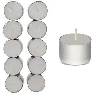 KVM ENTERPRISE Wax Tea Light Candles, Pack of 10, Unscented