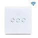Produktbild Lrifue 3-Gang WiFi Smart Light Switch with Alexa and Google Home Timing Function Tempered Glass Light Switch (Neutral Wire Needed!)
