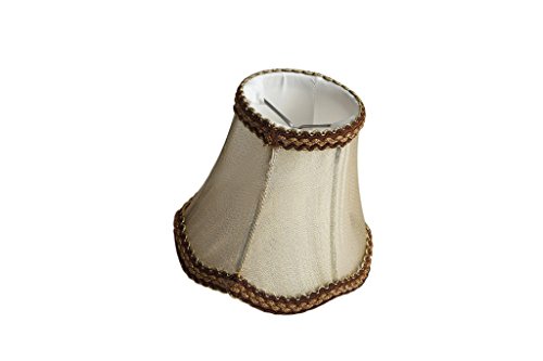 Splink 2pcs Lampenschirm Clip-On E12/E14 Stoff Stehlampe Wandlampe Tischlampenschirm Vintage Kaiserhof Stil 75*130*120mm - 2