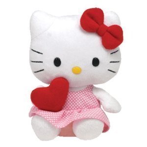 Ty Beanie Baby Hello Kitty with Heart