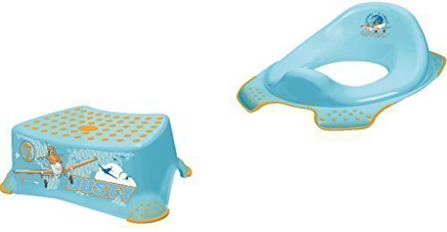 Disney Planes 2 Piece Set Toilet Seat + Step Stool, Toilet Trainer