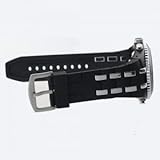 GLOBENFELD - Jetmaster - Herren Analog Sportuhr mit Digital Display I Armbanduhr inkl. Stoppuhr und Tachymeter-Ring für Männer I Robust, Edel und Elegant I Gummi Handgelenk Band - Schwarz