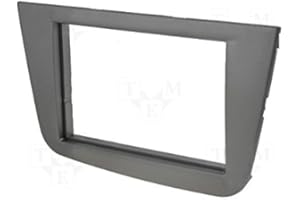 CarAV 40-158 Façade d'autoradio double DIN pour Seat Altea Toledo 2004+ Seat Altea XL 2006+ - Anthracite