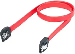 Wizzo SATA III (SATA 3) Data Cable 1.5GB/s, 3GB/s, 6GB/s for Internal Hard Disk Drive and SSD (with Locking Latch) (Pack of 1)