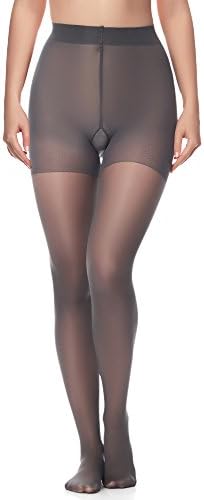 Antie Women's 40 DEN Body Shaping Tights M5107 (Graphite, XL(44-48))
