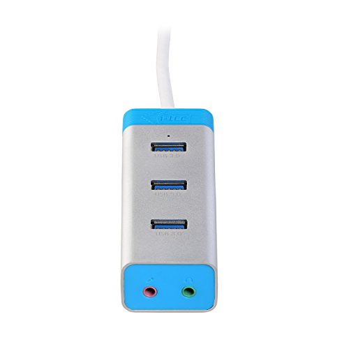 i-tec USB 3.0 HUB 3 Port Metal with Audio Adapter für Notebook Ultrabook Tablet, Windows Mac Linux - 3