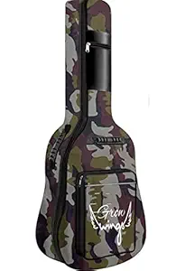 Grow wings Acoustic Guitar Bag For All Size Guitars Heavy Nylon Material Fabric Full Padded Army Guitar Bag