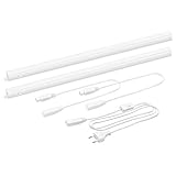 Dimensión/ Lampara: Longitud 573X 30X 22MM. 2X Lámparas LED, 1X cable de alimentación de 1,5 metros con enchufe Europeo, 2X conectores de cable 50CM, todos los accesorios preparados para una instalación muy fácil.